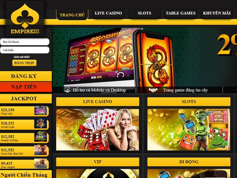 Empire777 có thẩm quyền hay không?