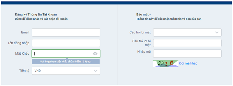 Cách đăng ký với Nextbet