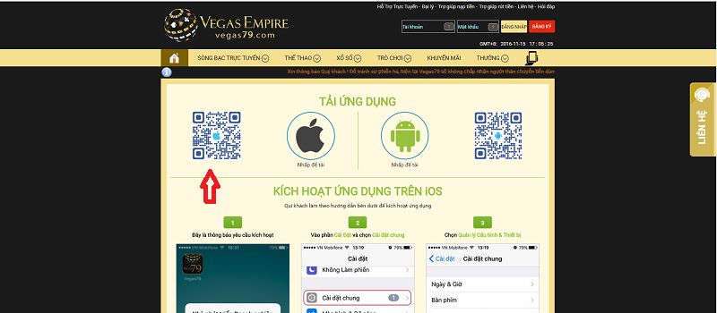 Cách cài đặt ứng dụng di động Vegas Casino