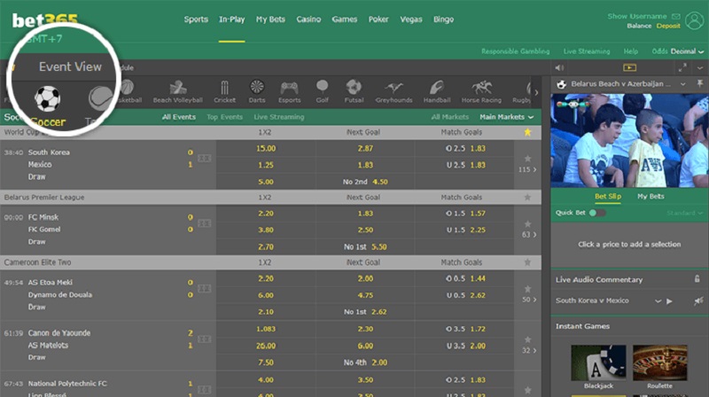 hướng dẫn cá cược bóng đá bet365