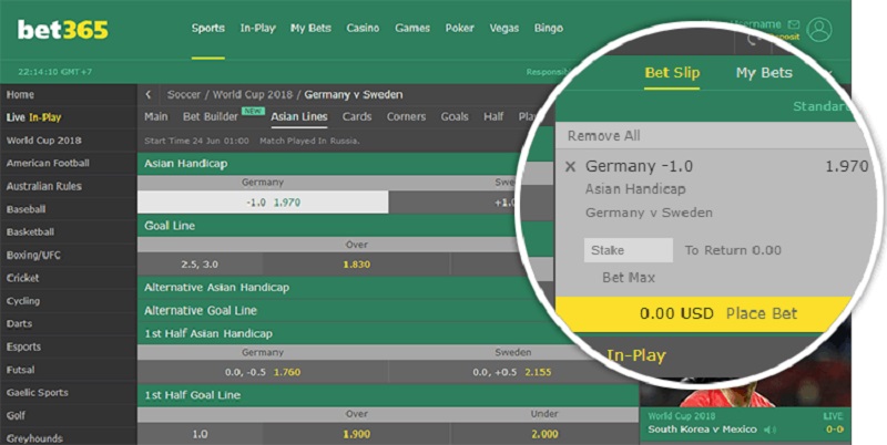 hướng dẫn chơi bet365 chi tiết