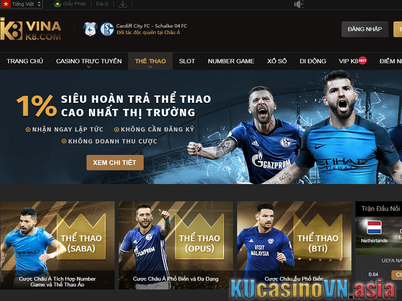 khuyến mãi tại nhà cái K8