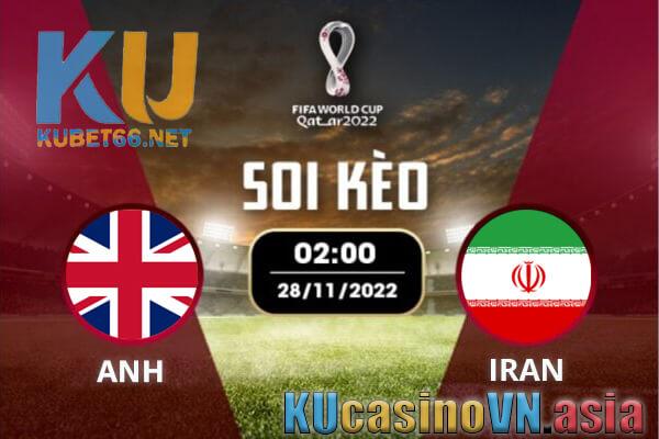 Soi kèo Anh vs Iran