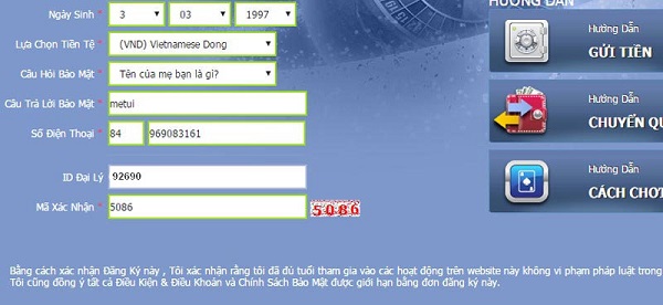 Cách đăng ký tài khoản M88?