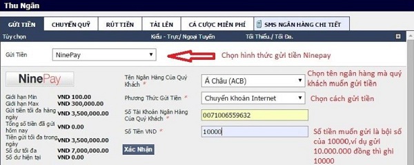Cách rút tiền tại nhà cái M88 