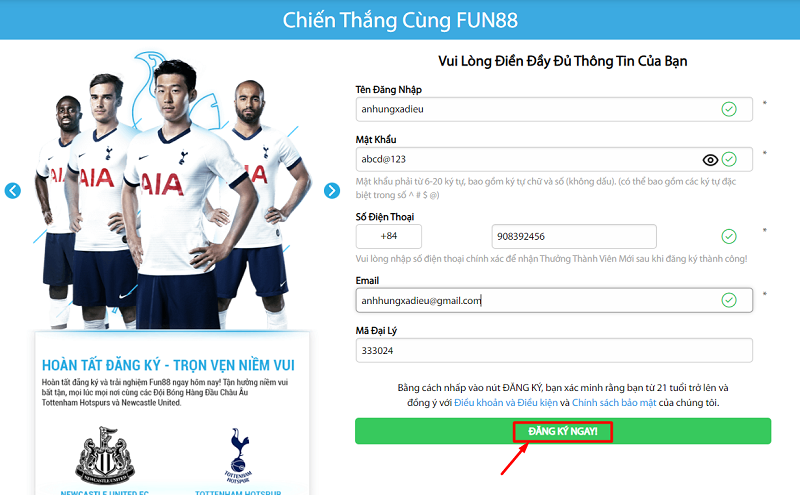 gia nhập giải đấu của những huyền thoại fun88