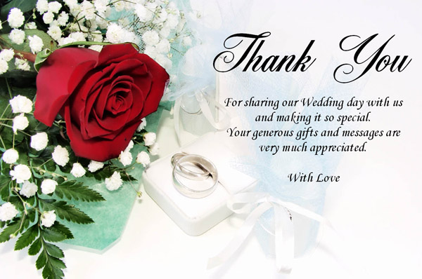 Tìm thấy một số ghi chú cảm ơn sau đám cưới