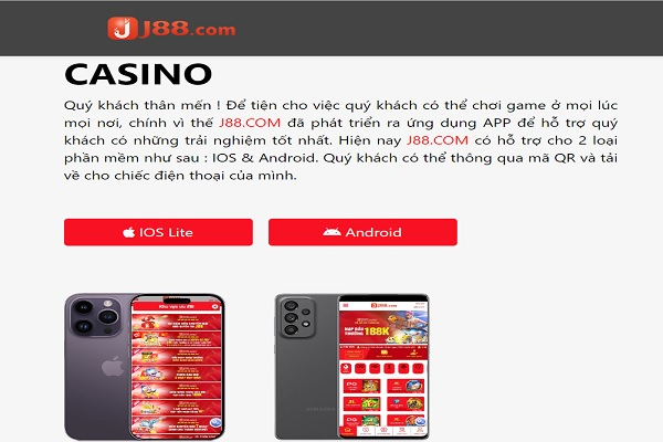 Giao diện cài đặt App J88 trên điện thoại di động iOS