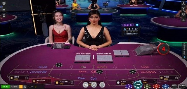 Giao diện trò chơi Baccarat ở nhà chiếc kubet11