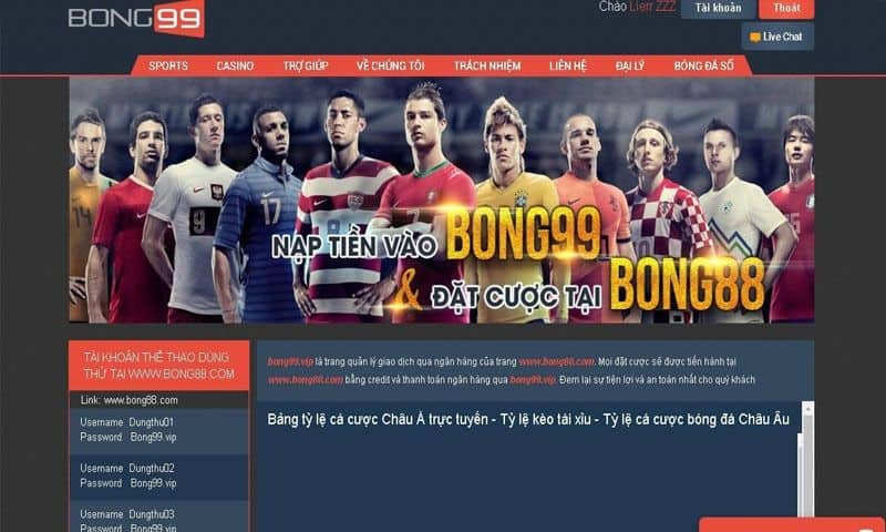 Ưu điểm tại nhà cái Bong99 và Bong88