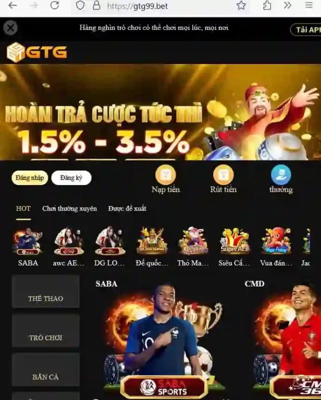 GTGbet điện thoại